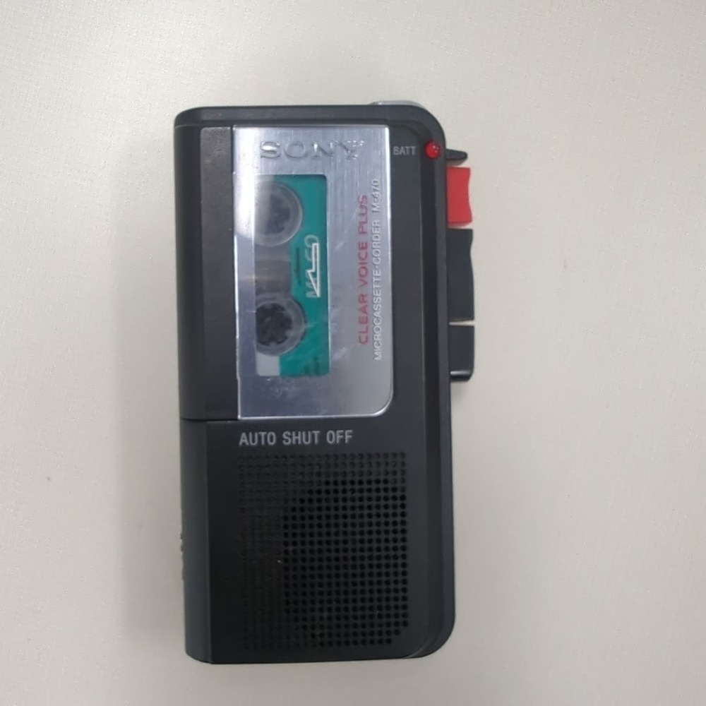 Sony M-470 Microcassette-Corder Voice Recorder Untested